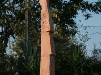Stele d'acqua,2020 terracotta cm.211x21x21